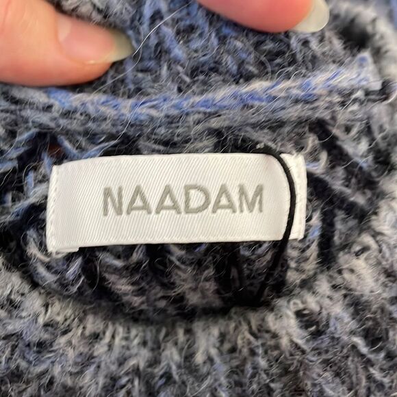 Naadam Ribbed Space Dye Raglan Crewneck Sweater XS - Picture 5 of 9